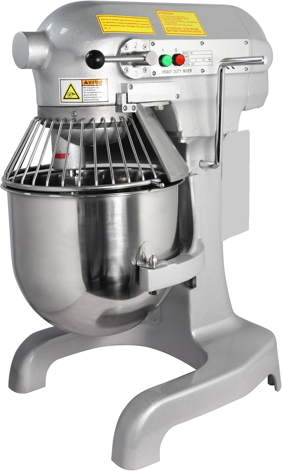Hakka 10 Quart Commercial Planetary Mixers 3 Funtion Stainless Steel Food Mixers