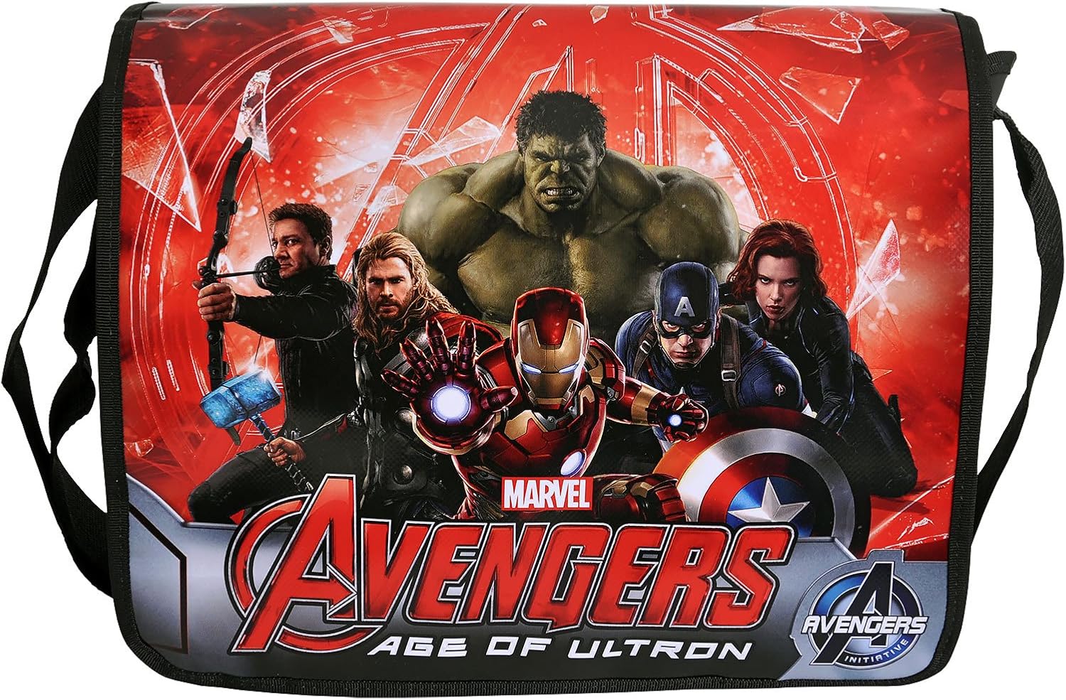 Avengers Age of Ultron bag messenger bag with Marvel Comic Heroes black
