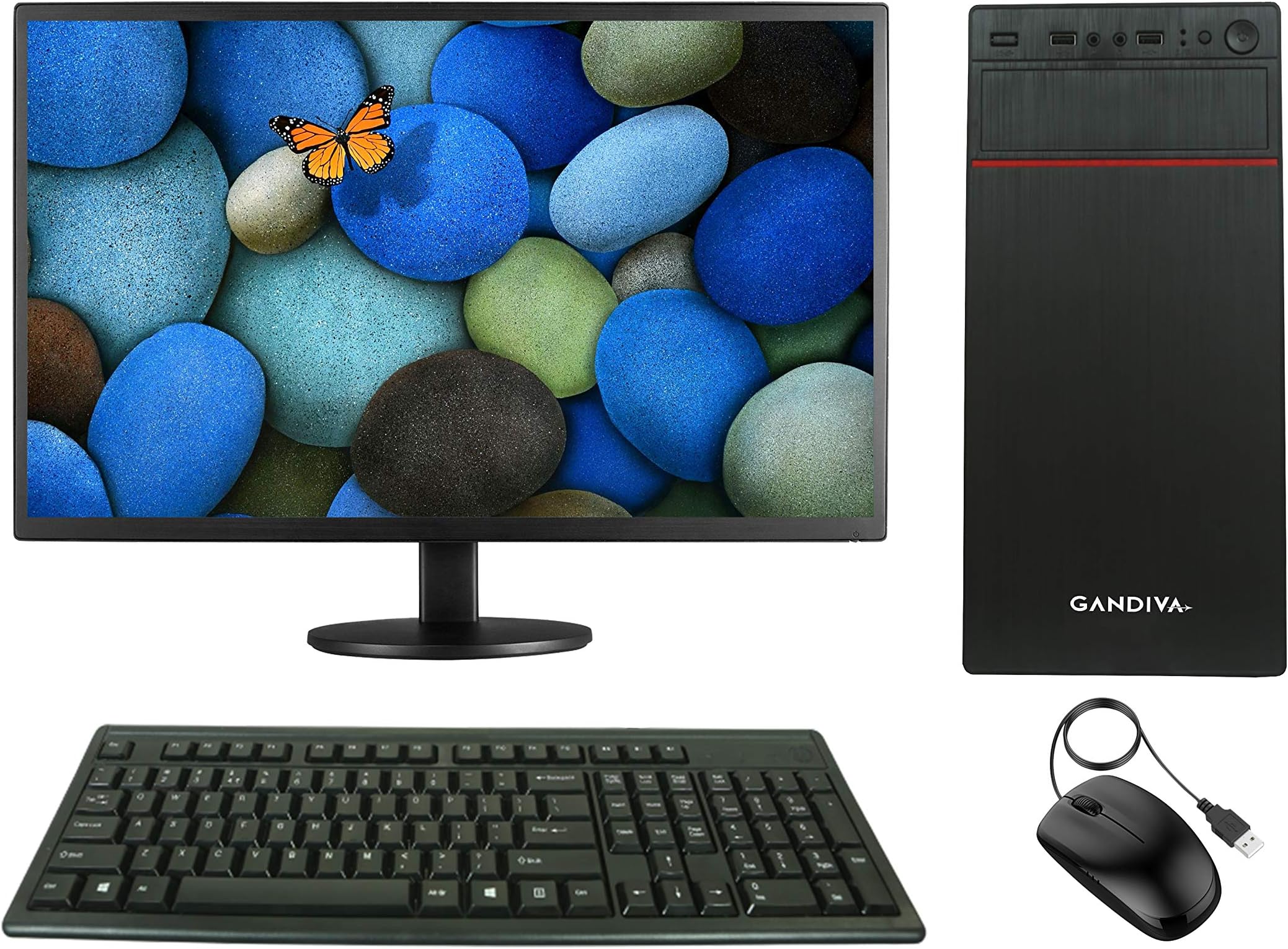 Nallu Assembled Desktop - (Core I5 1st Generation / H55 Motherboard / 8GB DDR3 RAM / 1TB SATA HDD/DVD RW / 18.5" Monitor/WiFi) - with pre Installed Windows 7 Trial Version