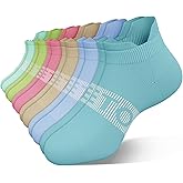 easetoe 6 Pairs Ankle Compression Socks Men Women 15-20 mmHg Low Cut Athletic Running Arch Support for Travel Nurses Flight