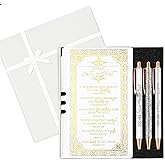 Affrolling 5 Pcs Christian Serenity Prayer Journal with Pens Religious Notebook Pens and Gift Box for Women's Day Church Sunday School Social Worker Gifts(White)