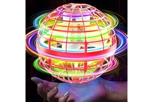 Fesbt Flying Orb Ball 2025 Boomerang Hover Ball Galatic Fidget Spinner Mini Drone Cool Toys Birthday Gift Ideas for 6 7 8 9 10+ Year Old Boys Girls Teens Indoor Outdoor (Red)