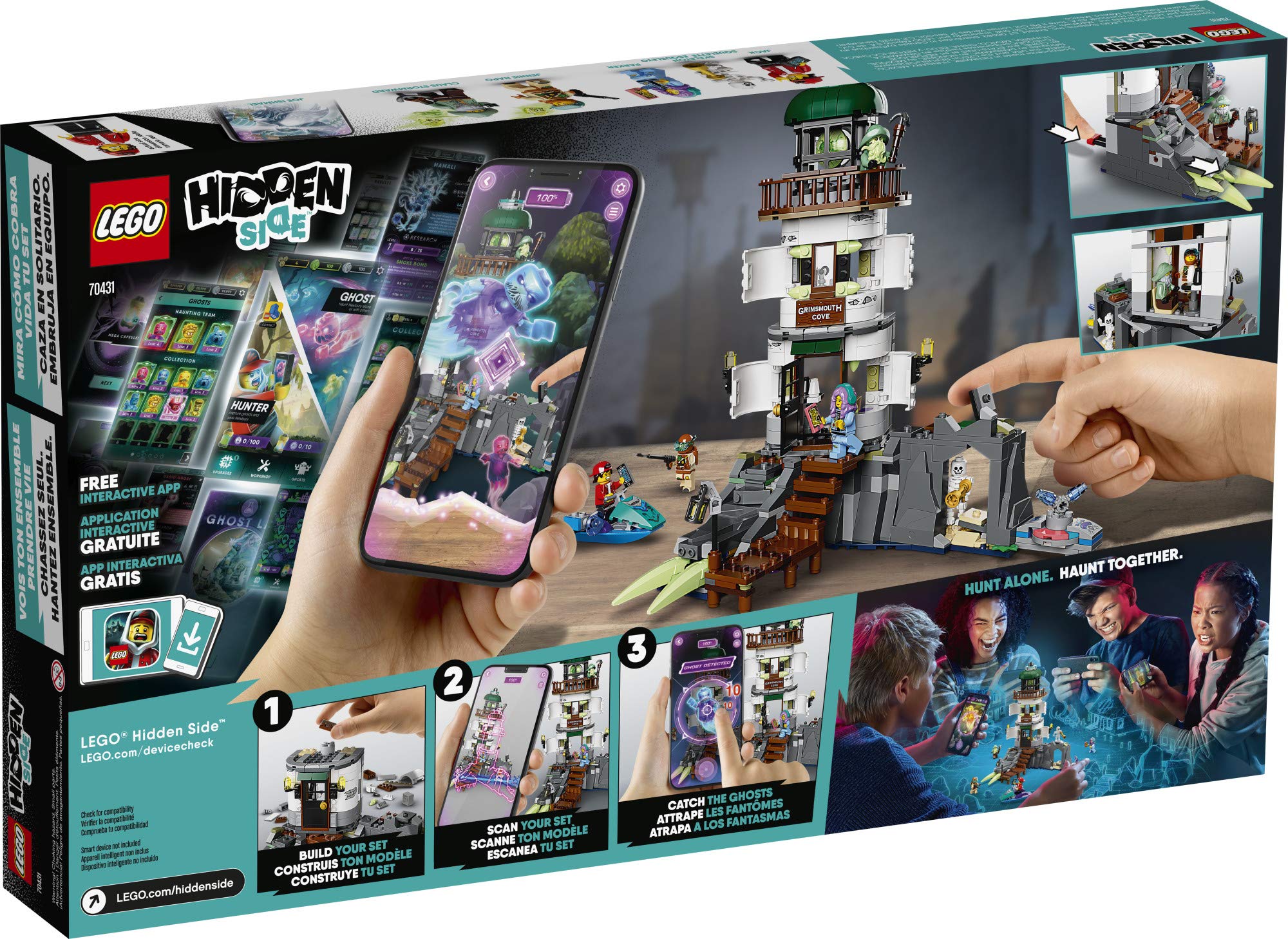 LEGO Hidden Side The Lighthouse of Darkness 70431 Ghost Toy, Unique Augmented Reality Experience for Kids (540 Pieces)