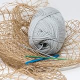 Korbond DK Light Silver Grey Yarn 200g Acrylic Double Knit 870m view 3