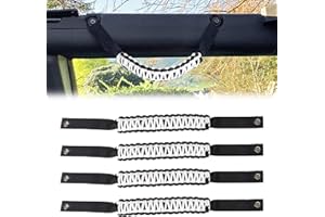 BESTAOO Roll Bar Grab Handles Paracord Grip Handle for Ford Bronco Accessories 2021 2022 2023 2024 2025 2 Door 4 Door, 4 Pack