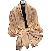 WaJuemy Pashmina Shawl Wraps for Women Evening Dresses Sparkly Elegant Scarf Shawls Blanket Shoulder Cover Poncho Wrap