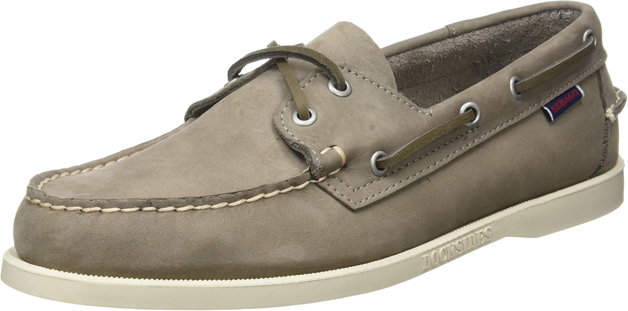 sebago docksides grey