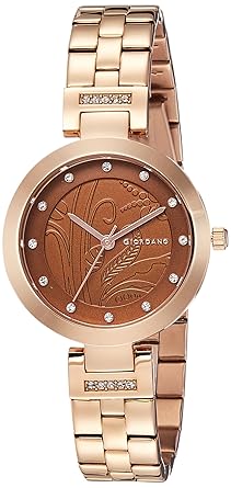 Giordano Analog Brown Dial Womens Watch - 2784-44