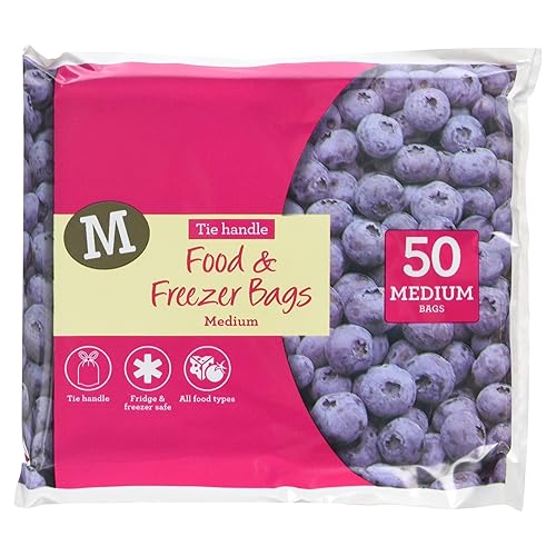 Morrisons Medium Tie Handle Food and Freezer Bags, 50 Bags Amazon.co