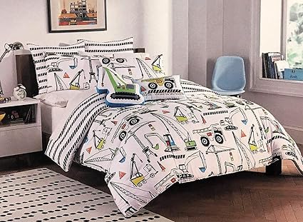 boy zone construction quilt