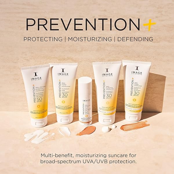 IMAGE SKINCARE, PREVENTION+ DAILY MATTE MOISTURIZER SPF 30, ZINC OXIDE MATTIFYING FACE SUNSCREEN LOTION, AMAZON EXCLUSIVE, 3.2 OZ