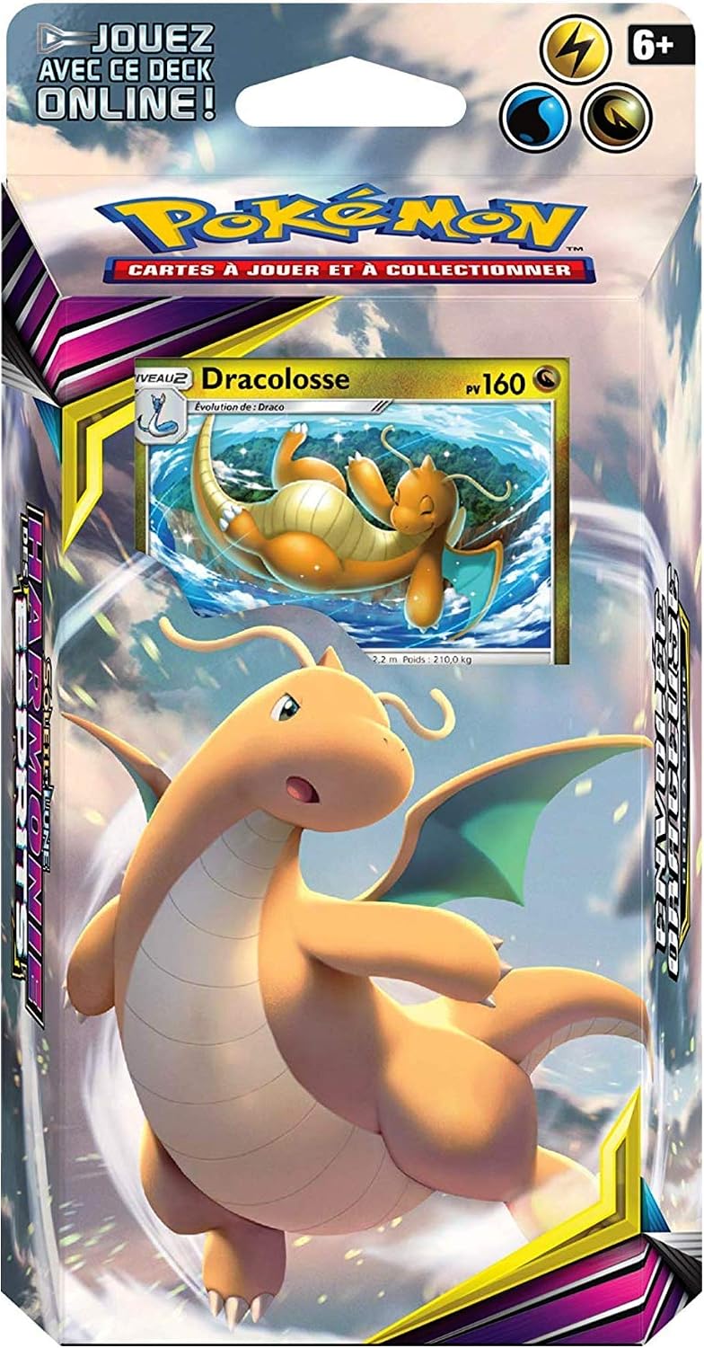 Deck Francais De 60 Cartes Harmonie Des Esprits Dracolosse Sl11 Envolee Orageuse Soleil Et Lune Packs Et Sets Jeux Et Jouets