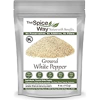 The Spice Way Ground White Pepper - (4 oz) pure pepper powder