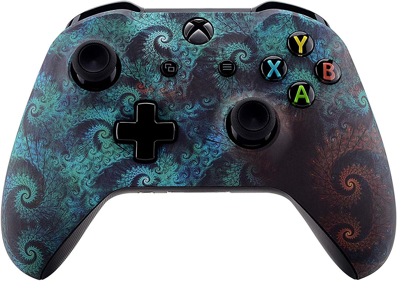 Xbox One Wireless Controller for Microsoft Xbox One - Custom Soft Touch Feel - Custom Xbox One Controller (Blue Spiral)