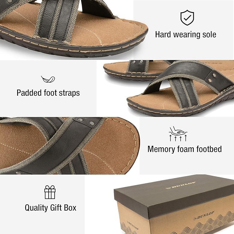 memory foam sliders mens