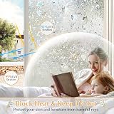 Lifetree Stained Glass Window Film 75x200cm Rainbow Privacy Self-Adhesive view 2