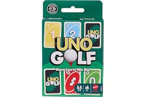 Mattel Games UNO Golf Card Game for Kid, Adult & Family Nights, Parties & Travel, 112-Card Deck, 2 to 8 Players Ages 7+ Years
