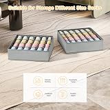 Joyoldelf Drawer Organisers Dividers 24 Cell 2 Pack Gray view 7