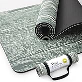 UMINEUX Extra Thick Yoga Mat, 2/5 Inch (10MM), Natural Rubber and TPE Non Slip Yoga Mats with Strap for Women Men, Eco Friendly Exercise Mat for Yoga, Pilates and Home Workout