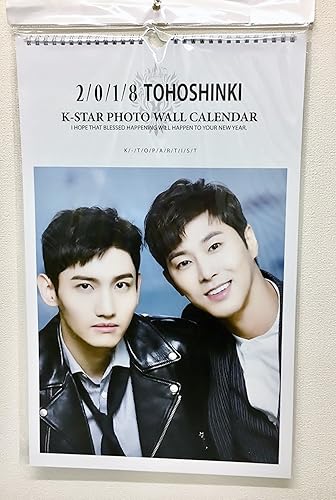 Amazon 東方神起 2人 18年 壁掛けカレンダー 両面印刷 組立式卓上カレンダー付 韓国 Ap03 アイドル 芸能人グッズ 通販