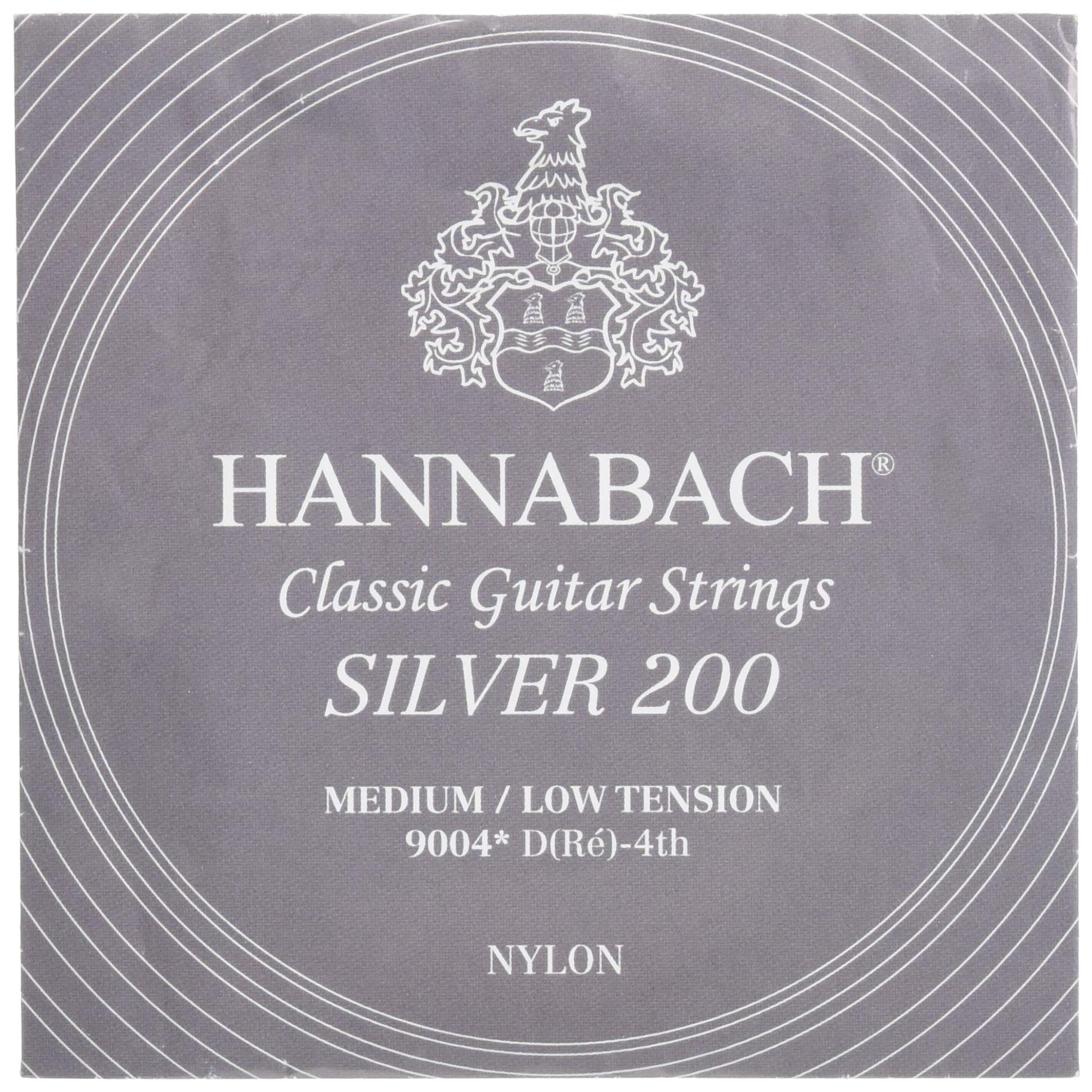 Hannabach Classical Guitar Strings Series 900 Medium-Low Tension Silver 200 - D4w - 9004MLT