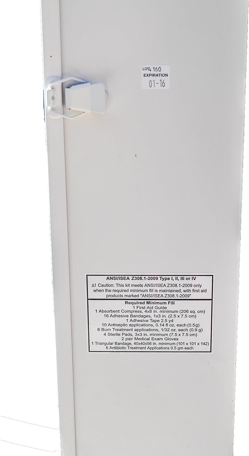 Medique 745M1, 3-Shelf Industrial First Aid Cabinet, Filled - First Aid Kits - 