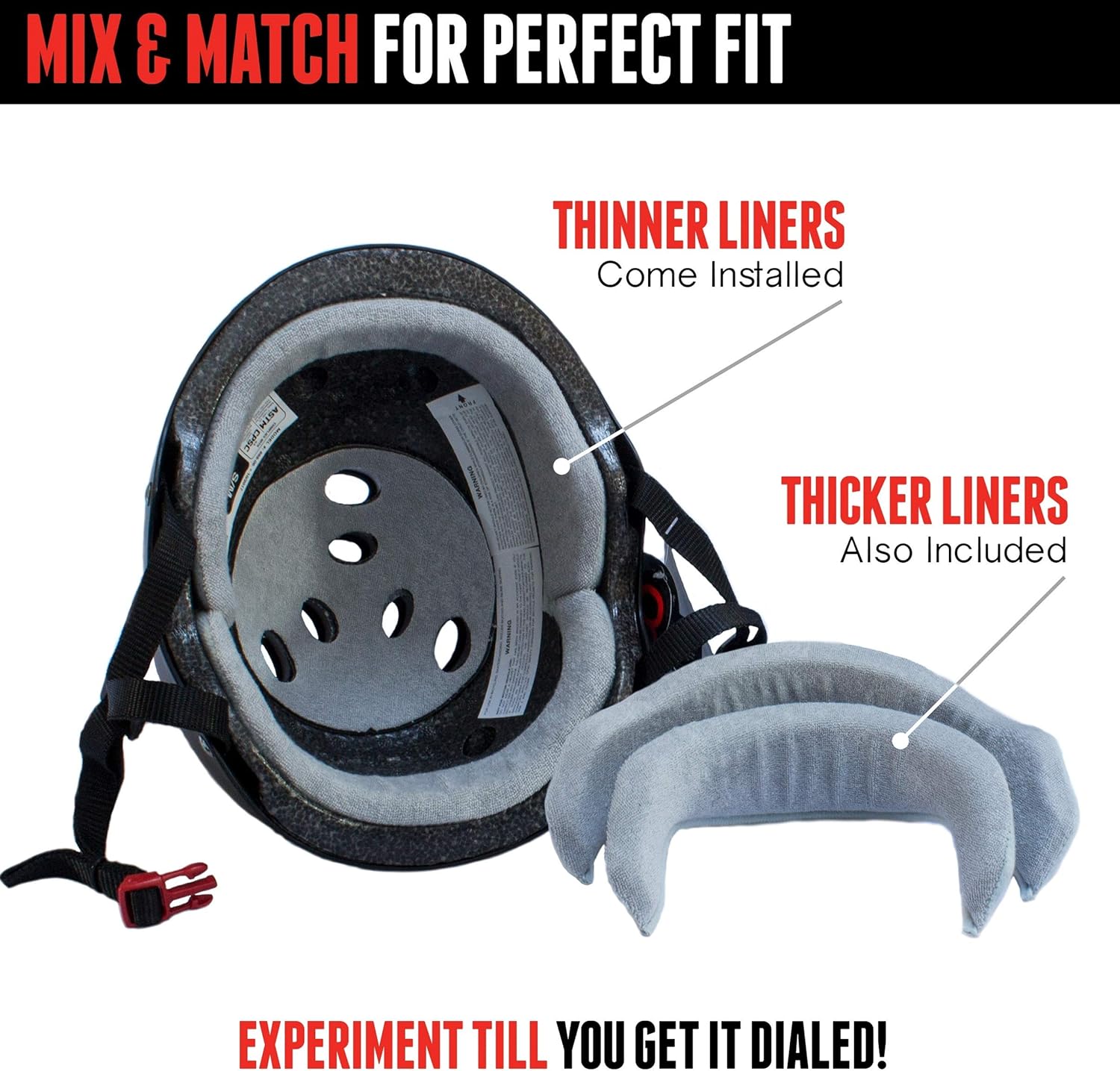 Triple Eight THE Certified Sweatsaver Helmet for Skateboarding, BMX, and Roller Skating : Sports & Outdoors