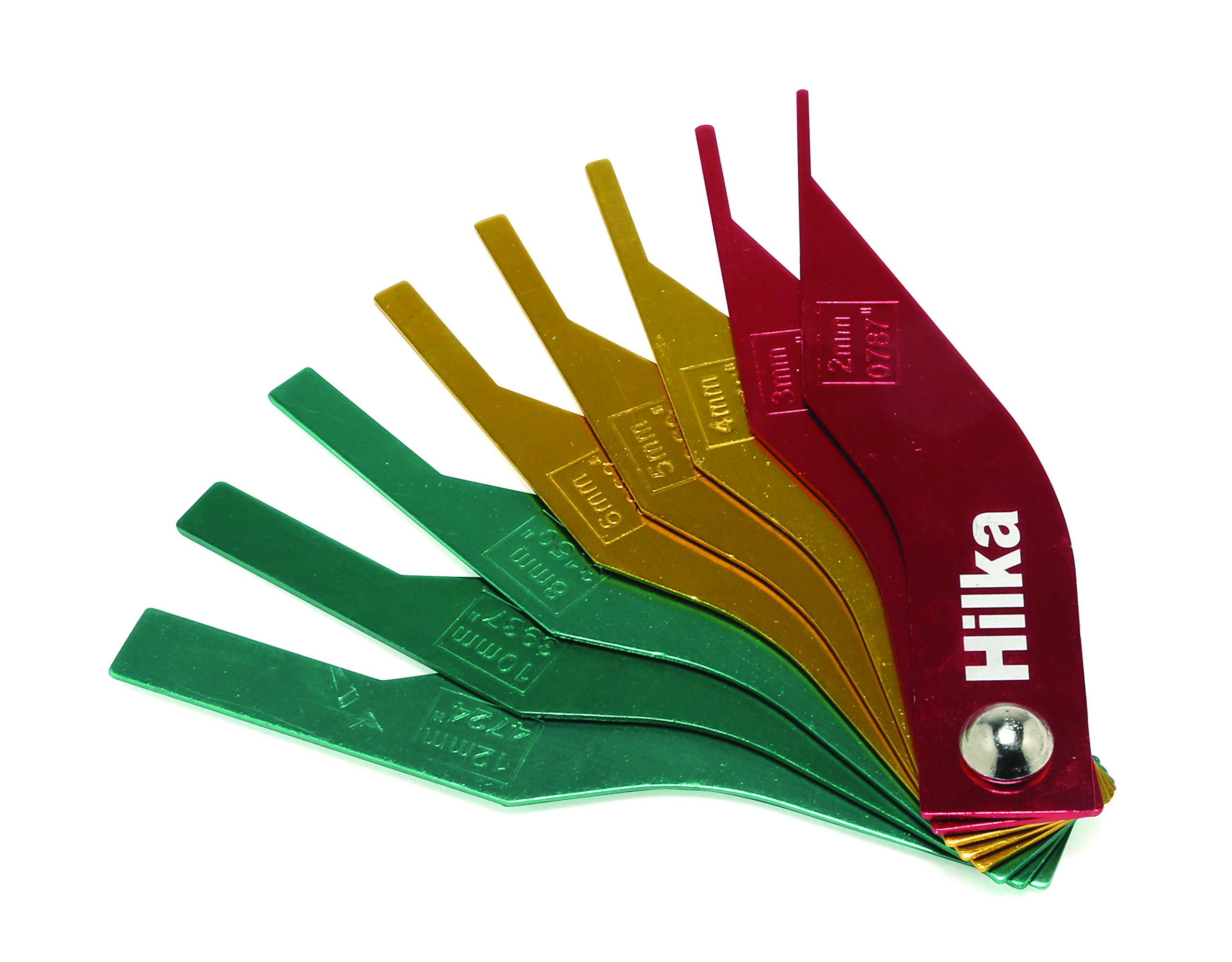 Hilka 12700108 Brake Pad Thickness Gauge, Set of 8