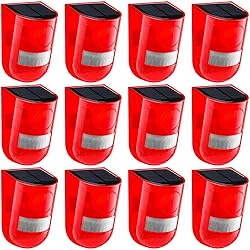Qualirey 12 Pack Solar Sound and Light Alarm Motion