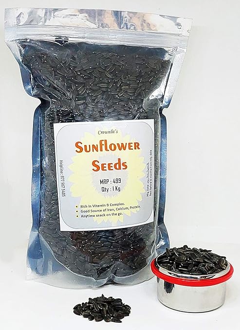 Crownlit Sunflower Seeds (1 kg with Shells)