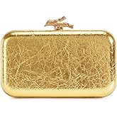 Women Clutch Purse Satin Pleated Evening Clutch Handbag Metallic PU Shoulder Crossbody Bag Woven Classic Clutch Bag