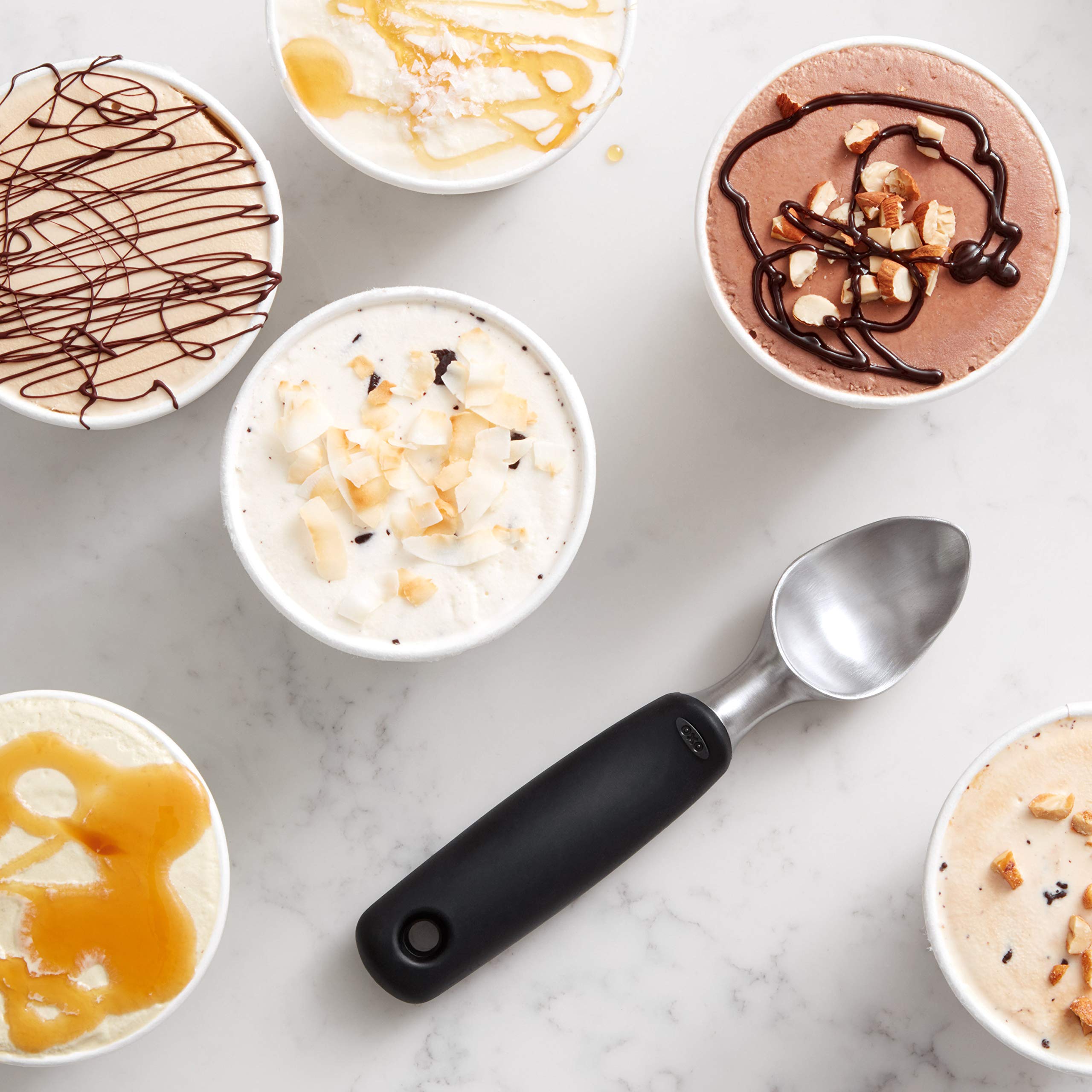 OXO Good Grips Solid Stainless Steel Ice Cream Scoop Buy Online in