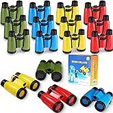 Leyndo 24 Pieces Kids Binoculars with Neck String Assorted Colors Novelty Toy Binoculars for Kids Camping Party Supplies Nature Exploration Toys for Outdoors Indoors Sightseeing, Camping, Birdwatching