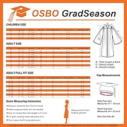 OSBO GradSeason Unisex Matte Robes for Graduation