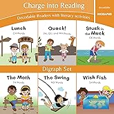 Charge into Reading Decodable Books (Stage 3): 6 Digraph Decodable Readers to Help Kindergarten and First Grade Beginning Readers Learn to Read (One Digraph Per Book)