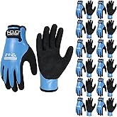 HANDLANDY 2 Pairs Waterproof Work Gloves for Cold Weather, Insulated Winter Freezer Work Gloves with Grip for Men & Women