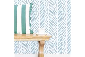 Guvana Line Peel and Stick Wallpaper Blue and White Wallpaper Striped Contact Paper 17.7"x118" Self Adhesive Wallpaper Removable Contact Paper Decorative Wallpaper for Bathroom Livingroom Covering