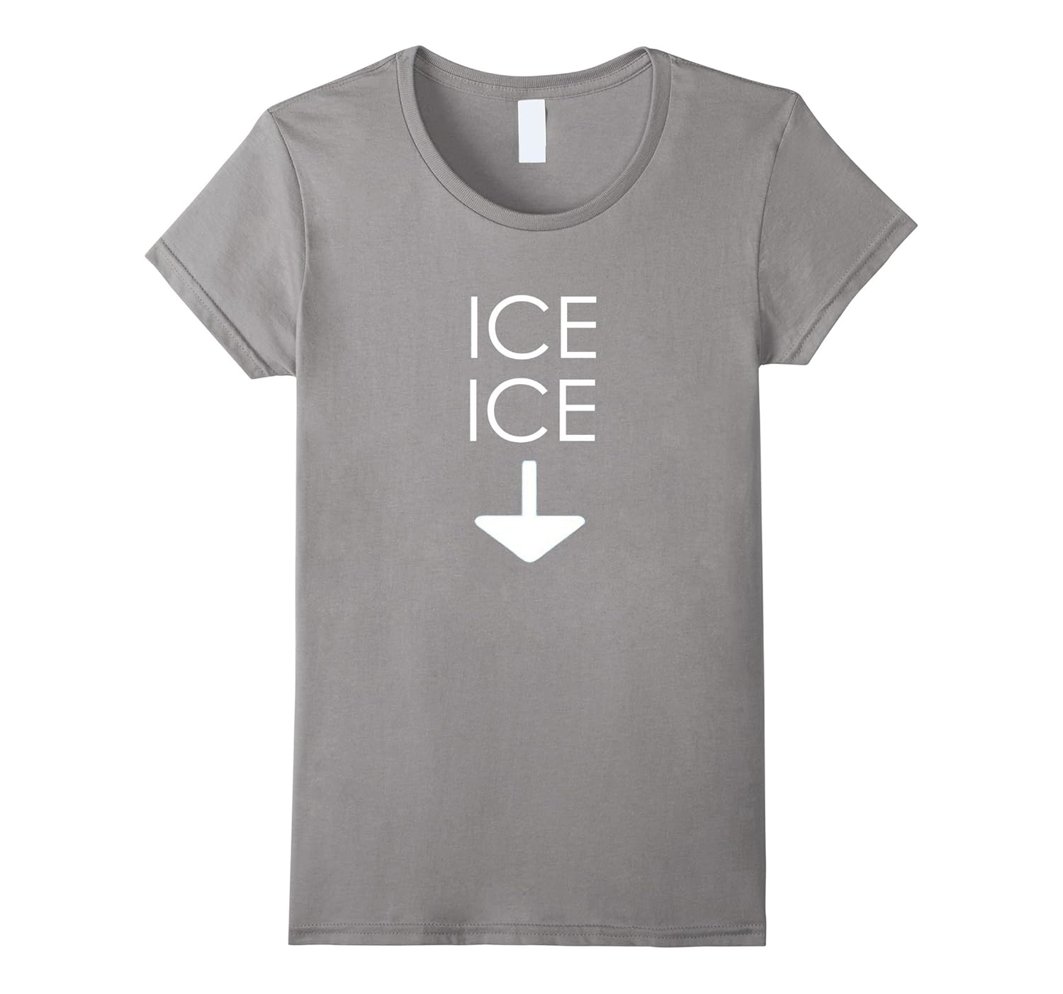 Womens Ice Twice - Funny Christmas Pregnancy Announcement T Shirt-ANZ