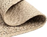 the carpet Kansas Indoor Outdoor Rug 120 cm Round Natural Jute Look view 6