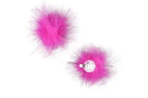 ZUCKER Feather Products Marabou Shoe Clip with Lurex