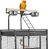 Yaheetech Parrot Cage 156cm Large Bird Cage with Open Top Stand Rolling Wheels view 4