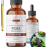 Pura Herba Organic Poke Root Tincture | Poke Root Extract Liquid | Herbal Supplement for Immune Support & Lymphatic Health | Vegan | Alcohol-Free | Non-GMO | Made in USA | 2 Fl Oz