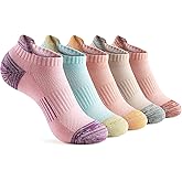 Gonii Ankle Socks Womens Running Athletic No Show Socks Cushioned 5-Pairs