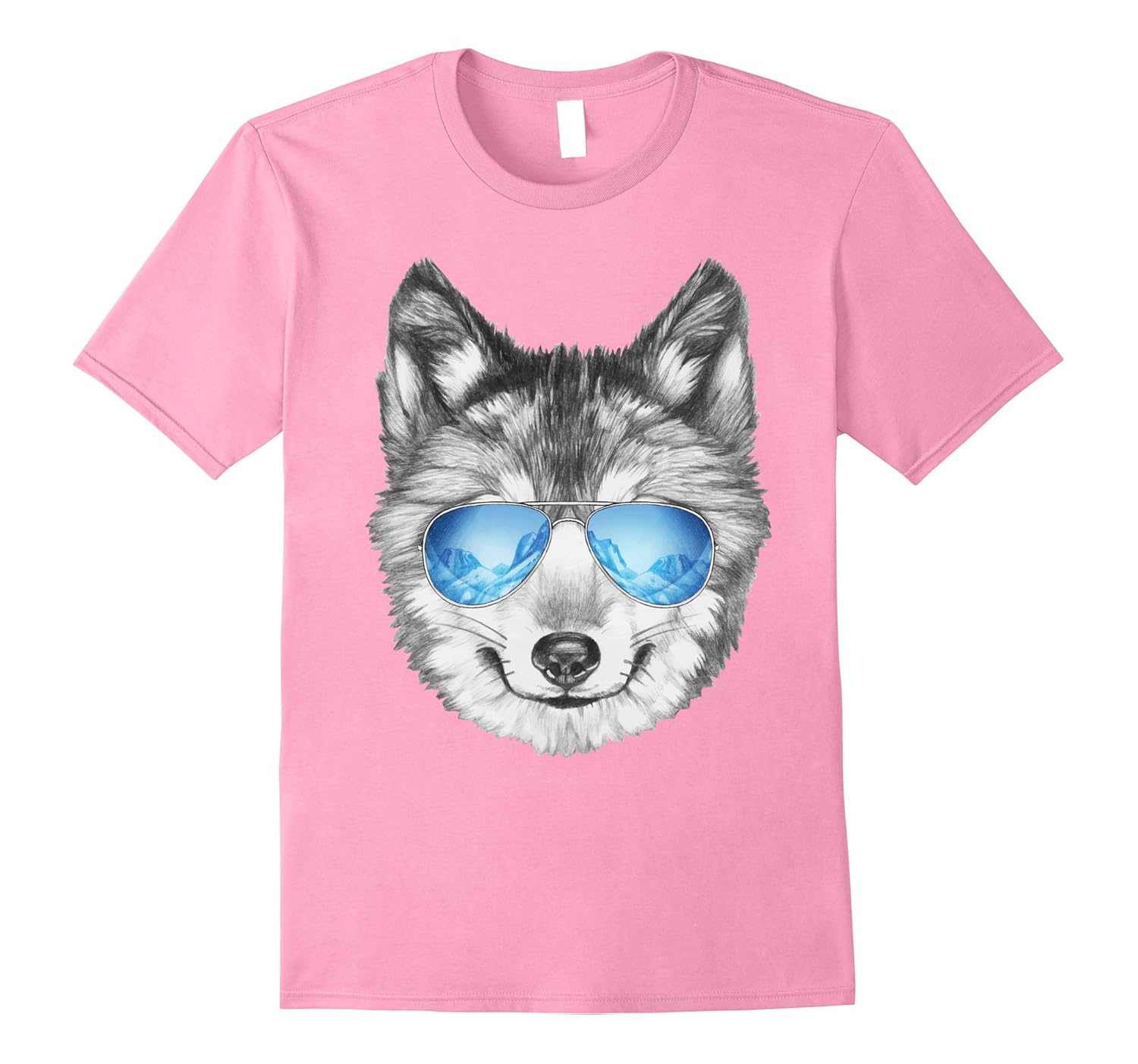 Funny Wolf TShirt Wolf Face Tee ShirtAZP anzpets