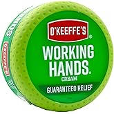 O'Keeffe's K0350002-5 Working Hands Hand Cream in Jar (5 Pack), 3.2 oz