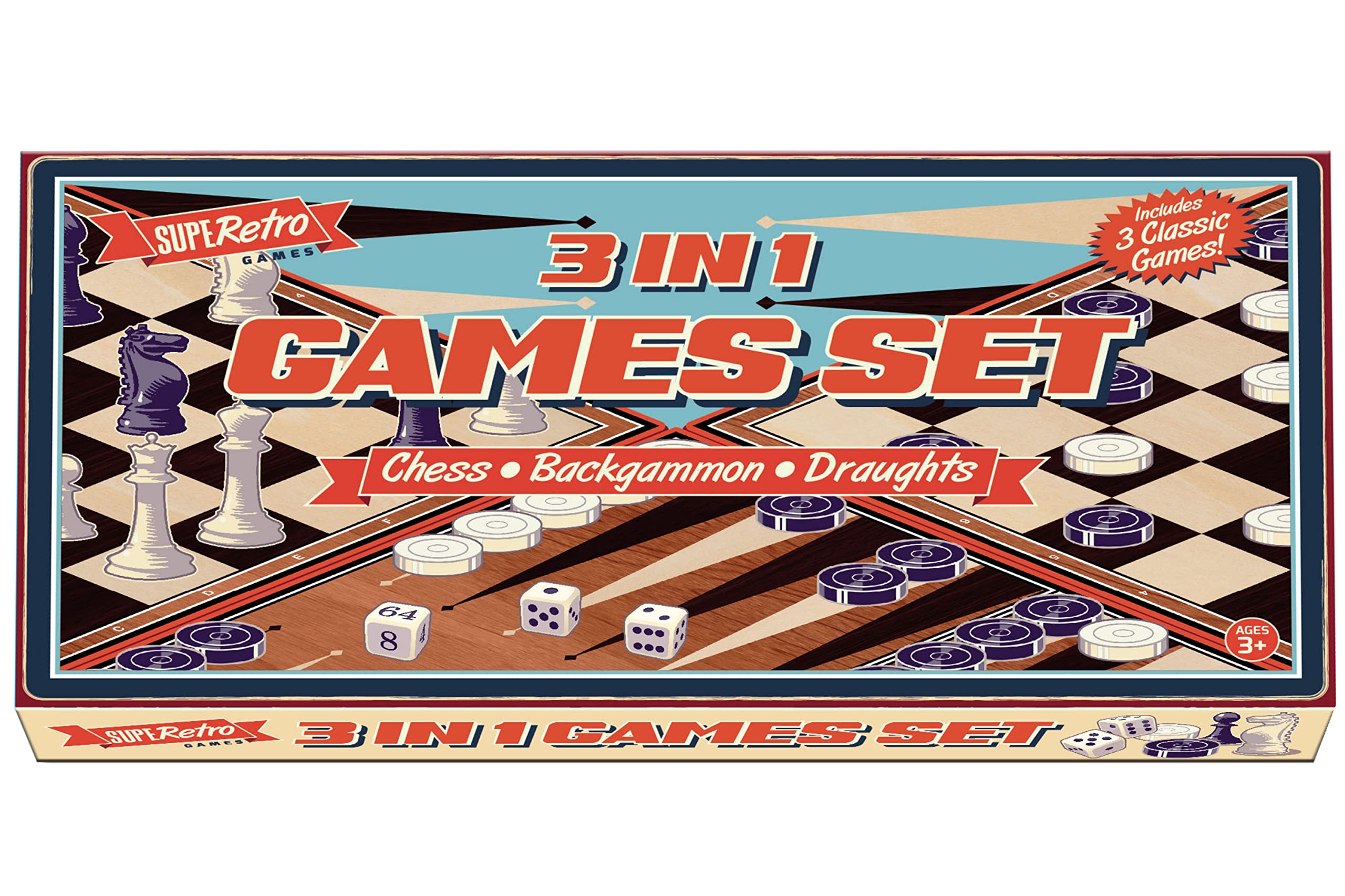 SupeRetro 3 In 1 Games Set