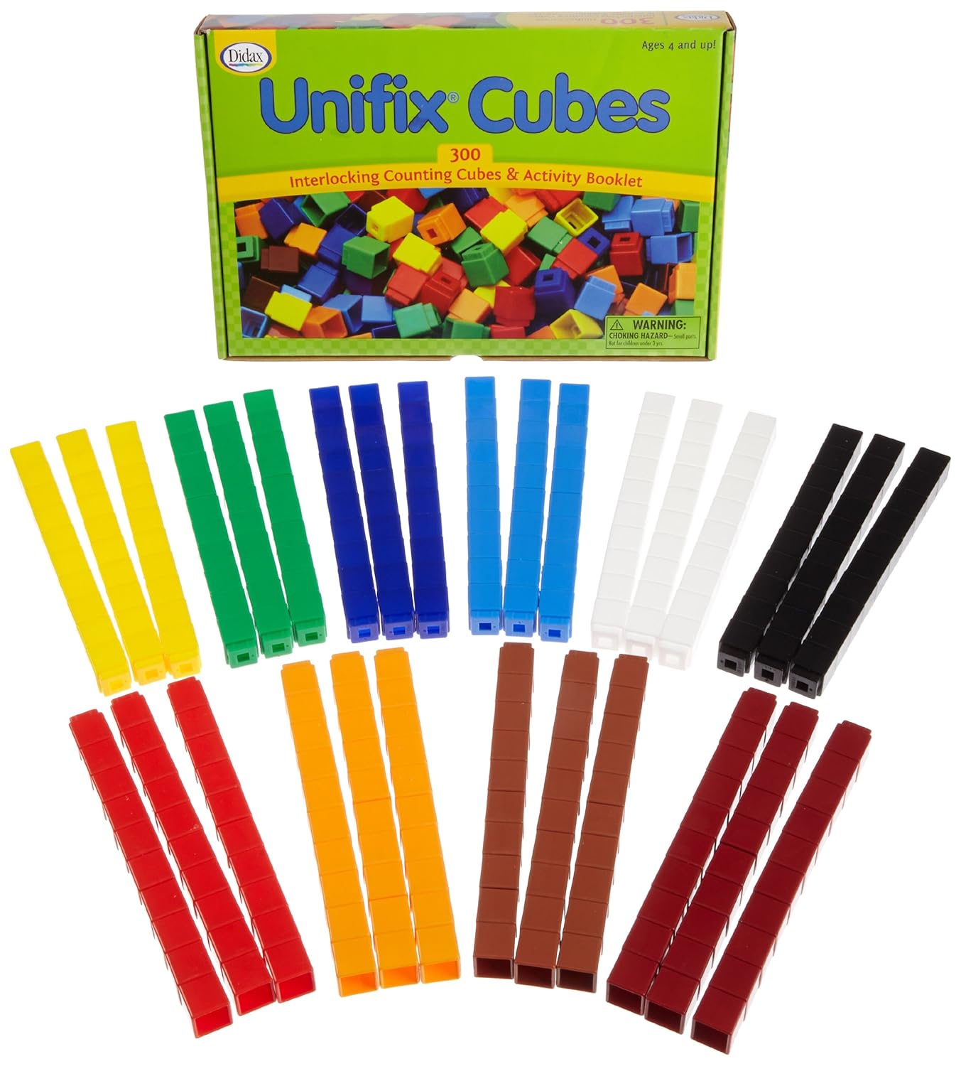 Unifix Cubes Package of 300 10 Colors Amazon.co.uk