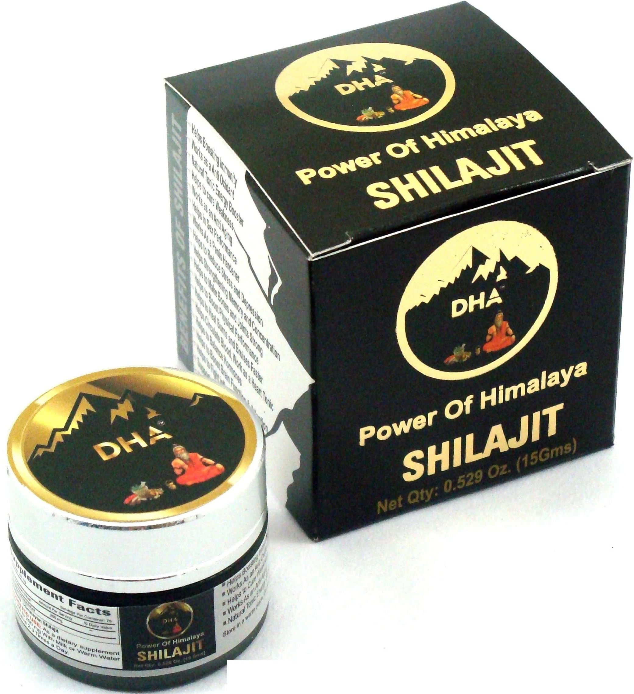 DHA Himalayan Shilajit Natural Source of Fulvic Acid & Trace 84 Minerals (50 Grams)