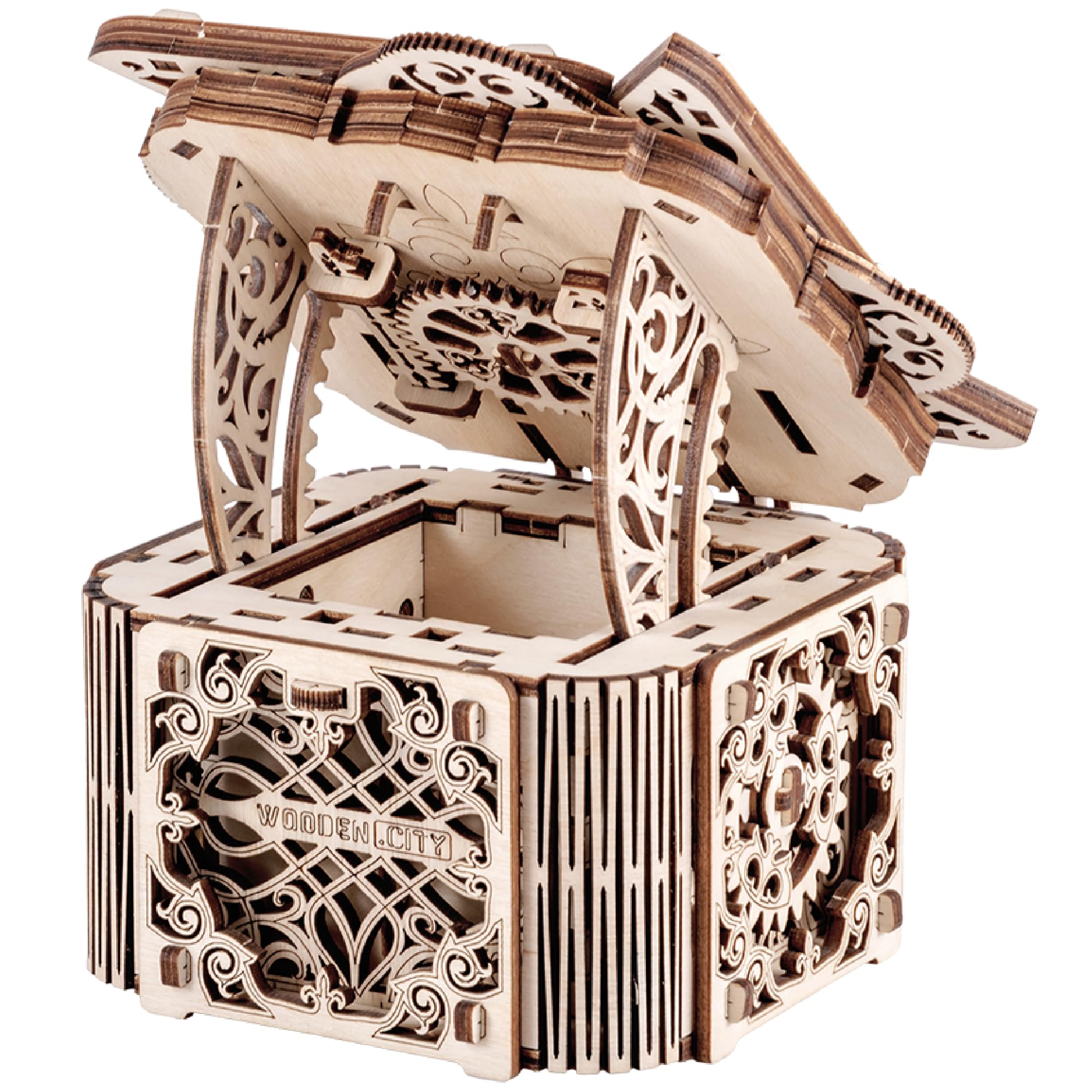 WOODEN.CITY Mystery Box - Vintage Puzzle Box for Adults - Model Kit Money Puzzle Box for Cash Gift - 3D Wooden Puzzles - Secret Storage Box