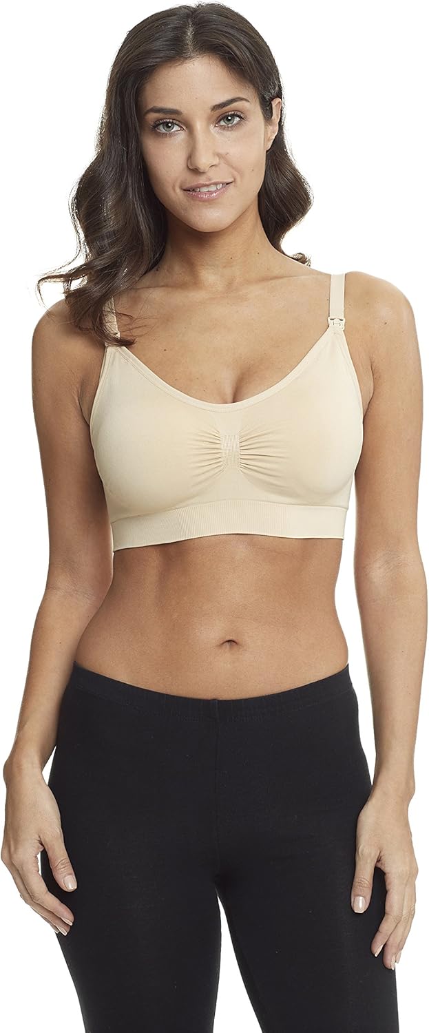 HOFISH 3PACK Full Bust Seamless Nursing Maternity Bras Bralette S-XXL with Extra Bra Extenders & Clips at  Women’s Clothing store
